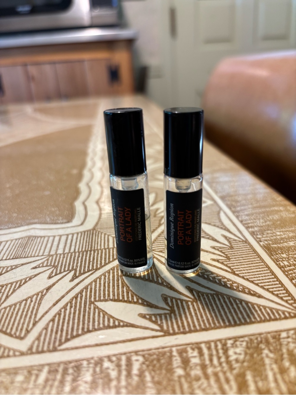 Two Partial 3.5ml Samples of Portrait of a Lady by Frederic Malle